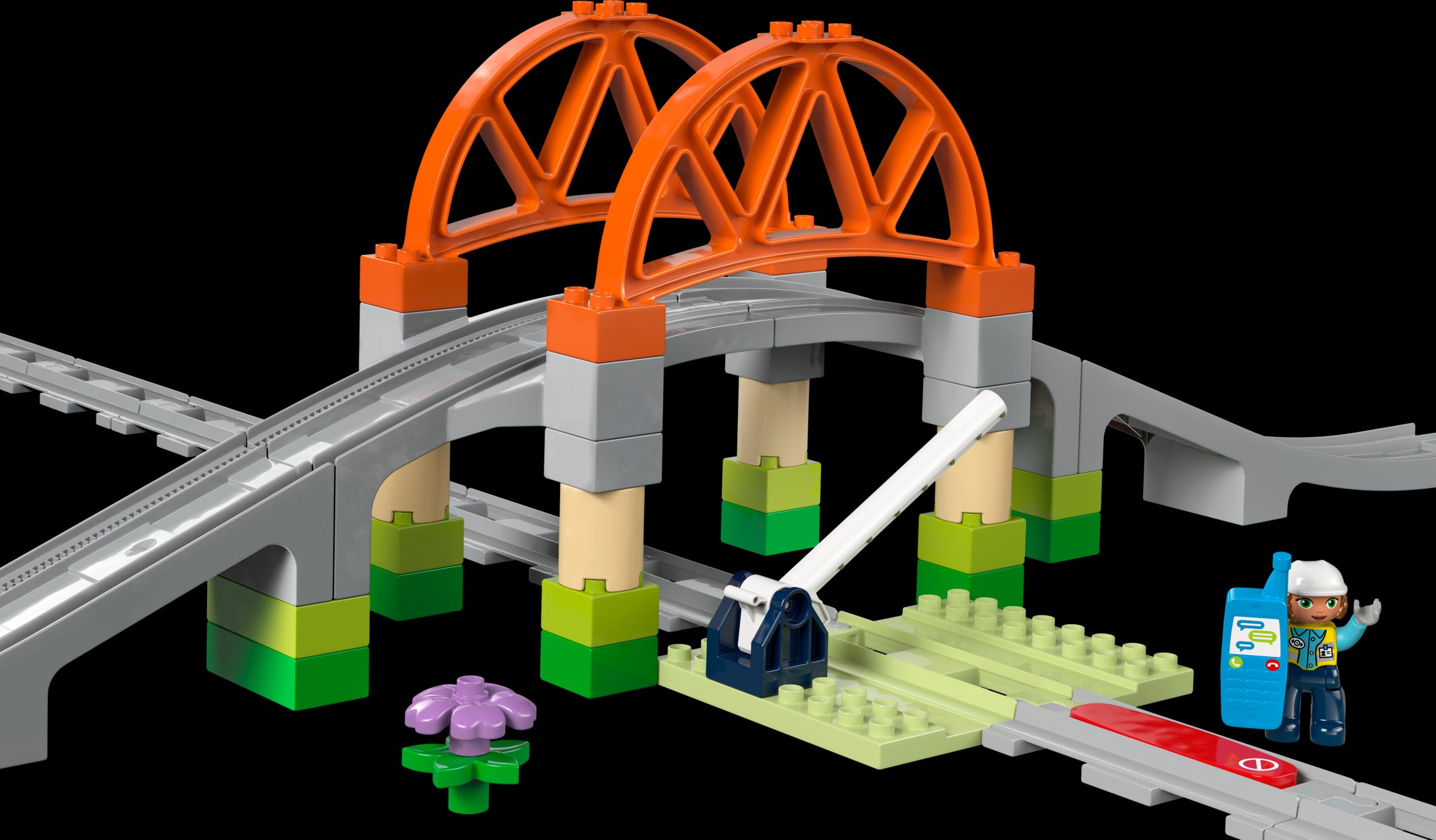 LEGO DUPLO® Town Train Bridge and Tracks Expansion Set