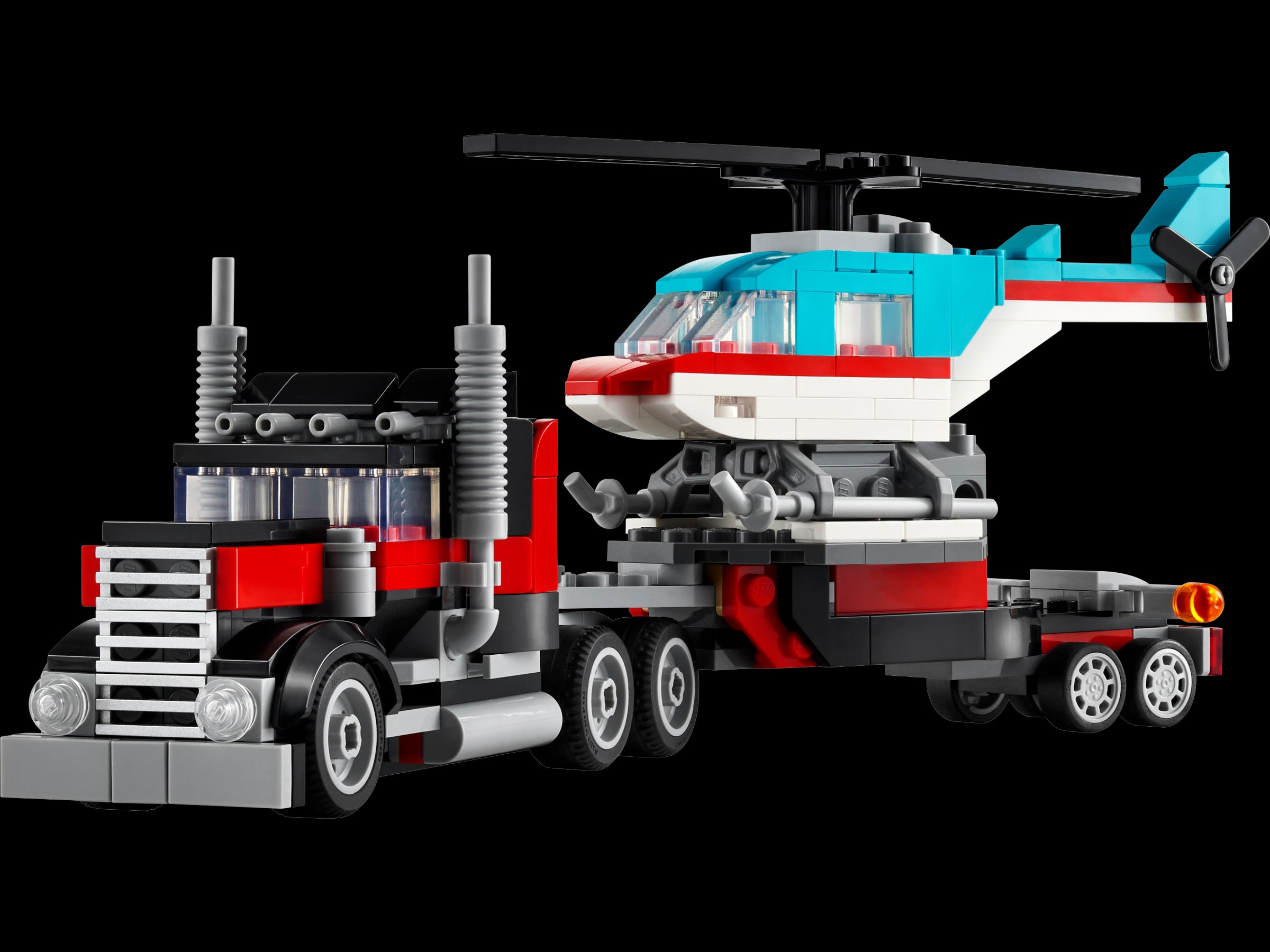 LEGO CREATOR 3-in-1 Flatbed Truck with Helicopter