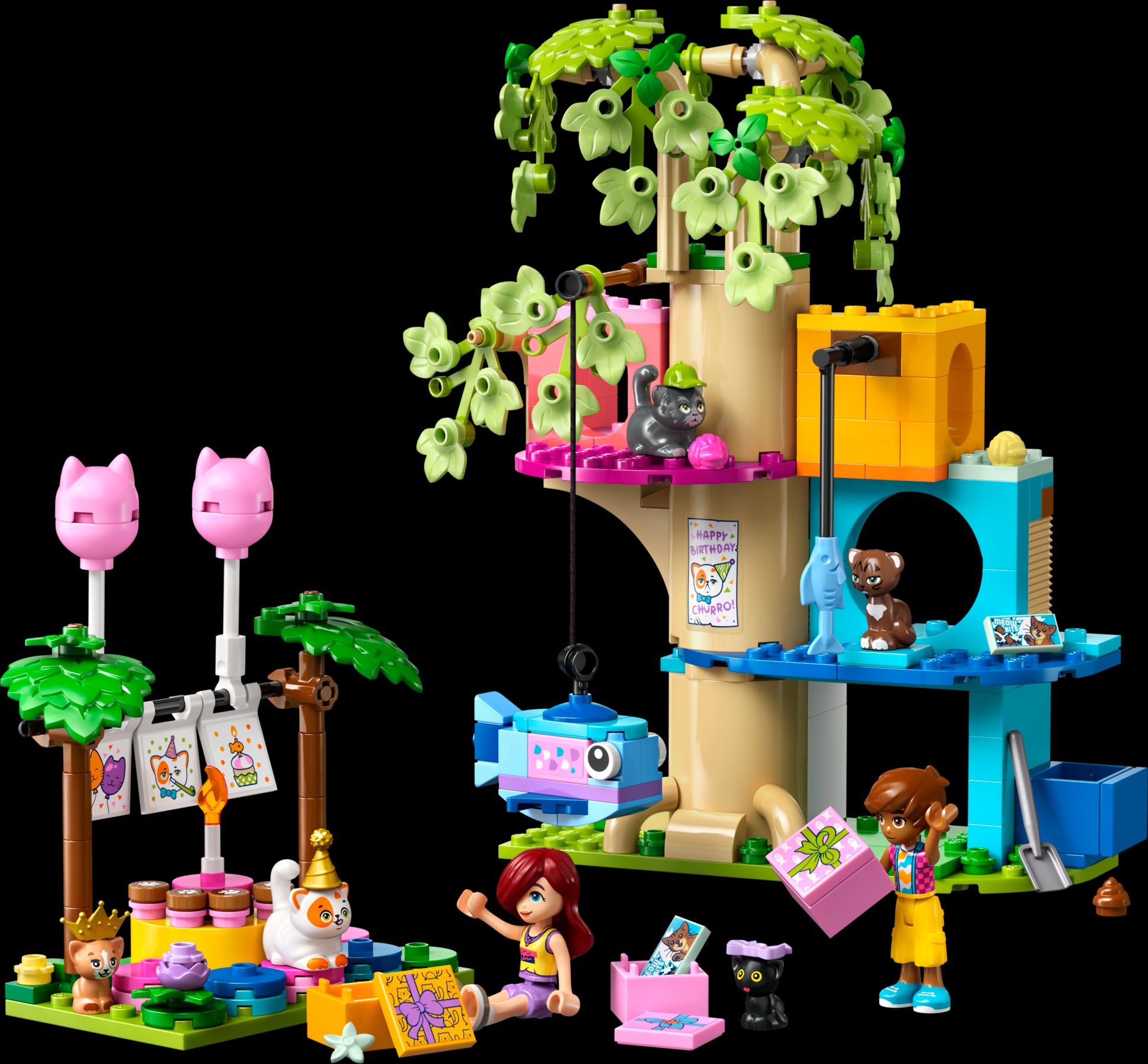 LEGO FRIENDS Cat Birthday Party & Tree House