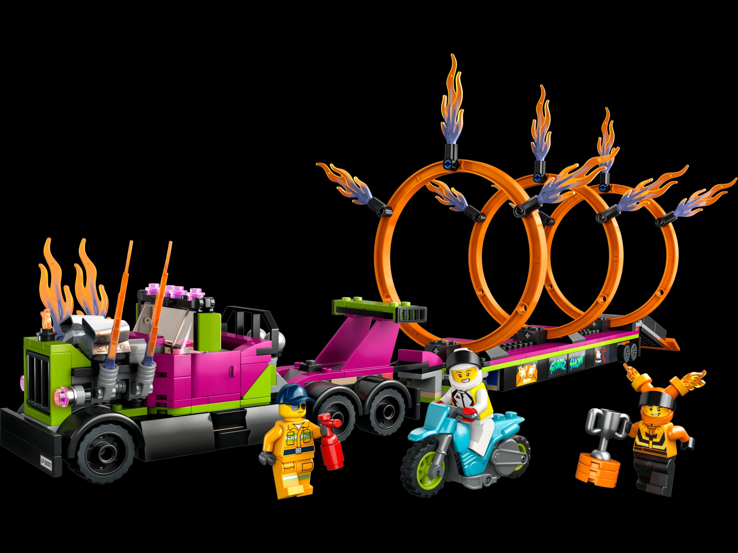 LEGO CITY Stunt Truck & Ring of Fire Challenge