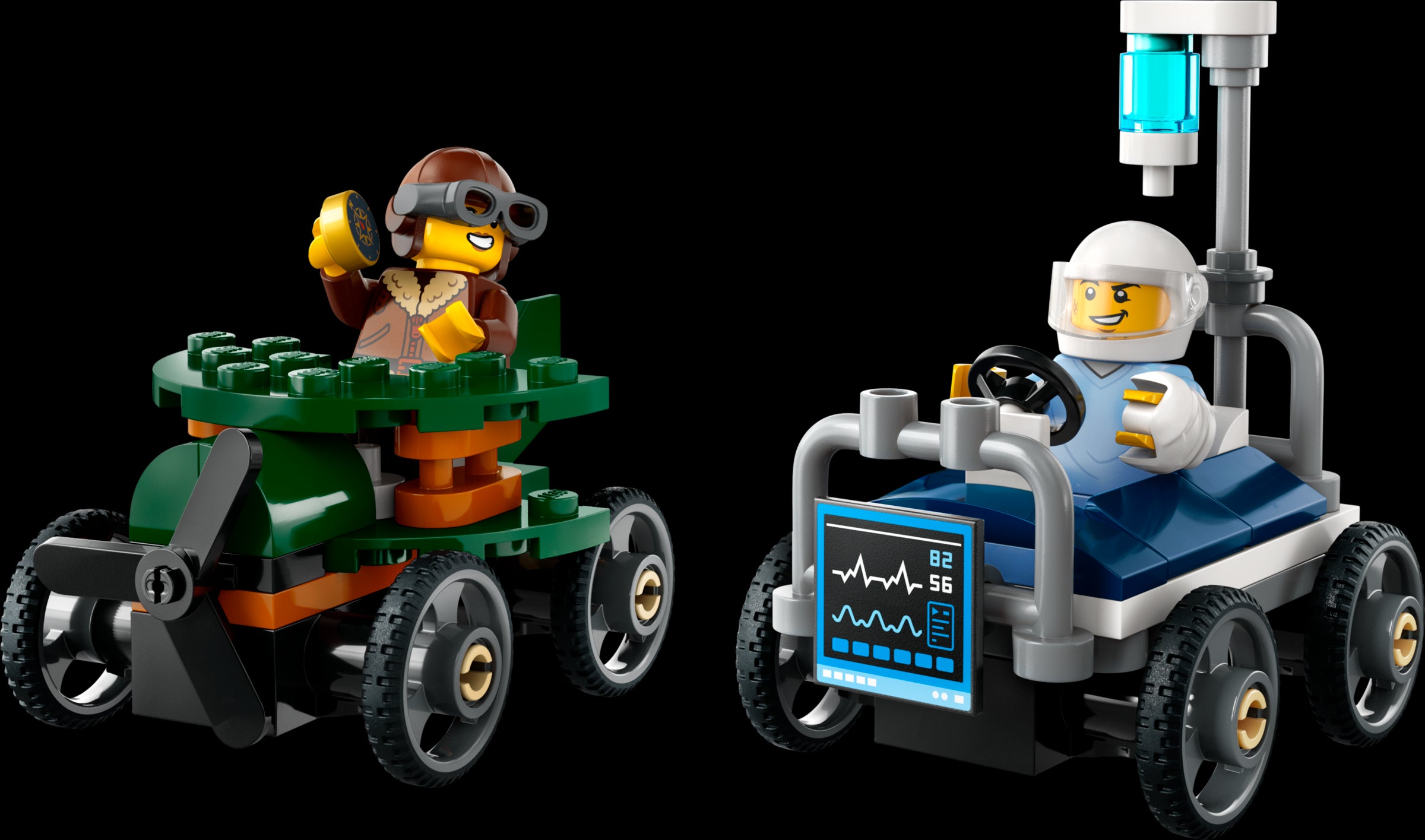 LEGO CITY Airplane vs. Hospital Bed