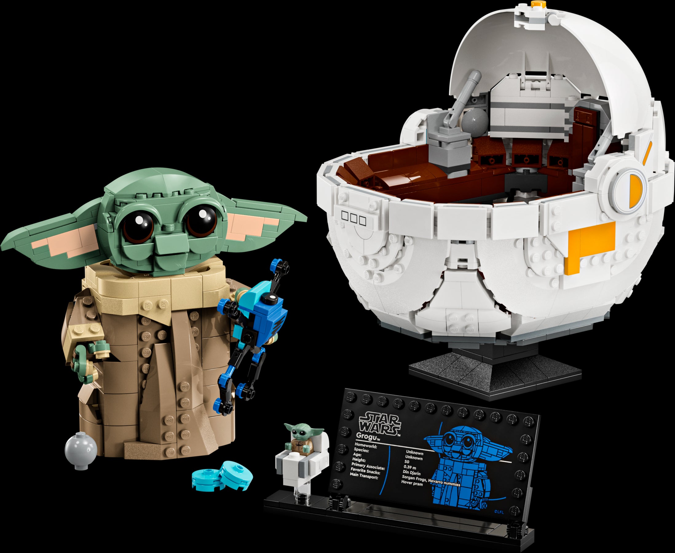 LEGO Star Wars™ Grogu with Hover Pram