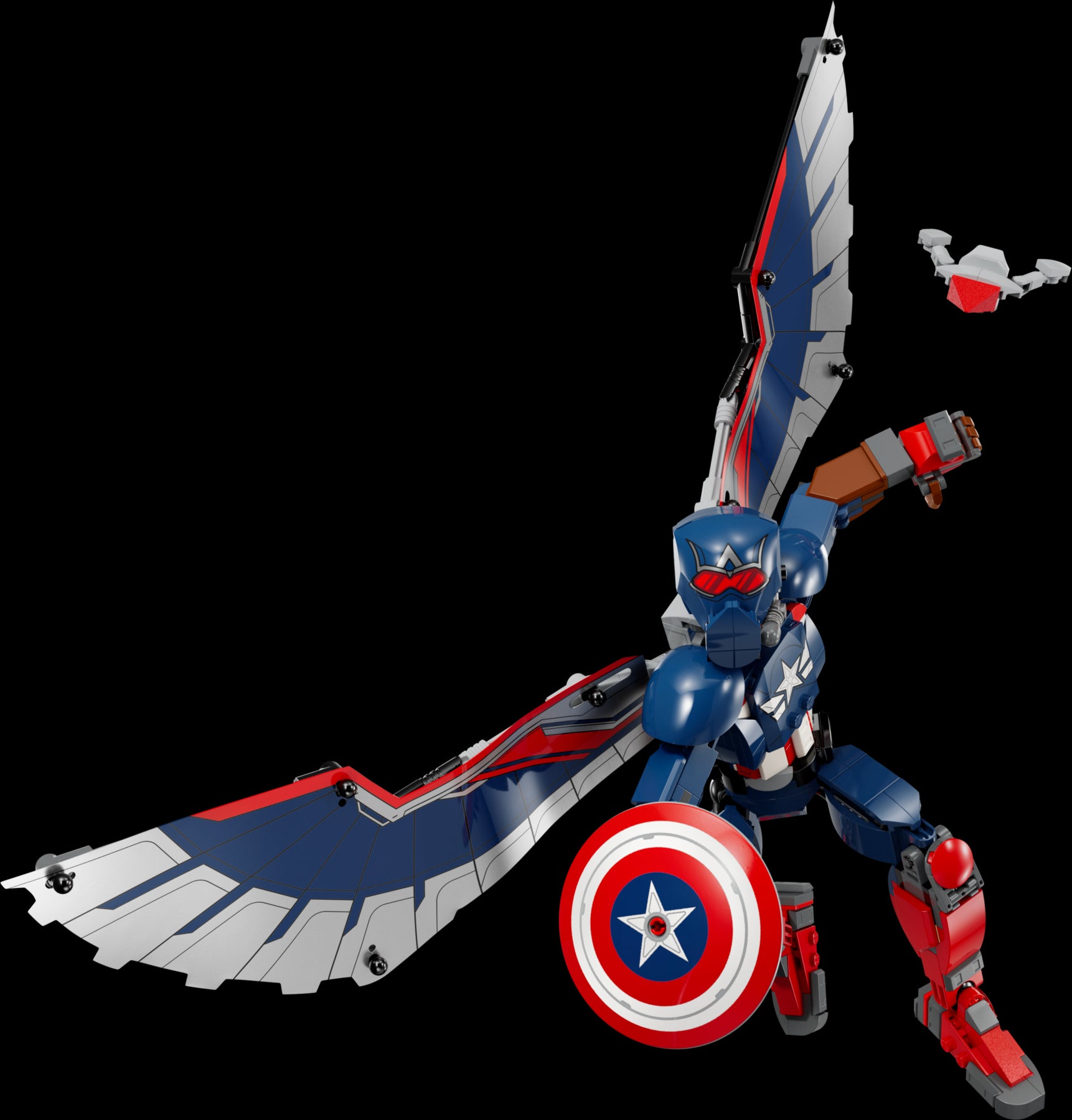 LEGO MARVEL Sam Wilson Captain America Buildable Figure