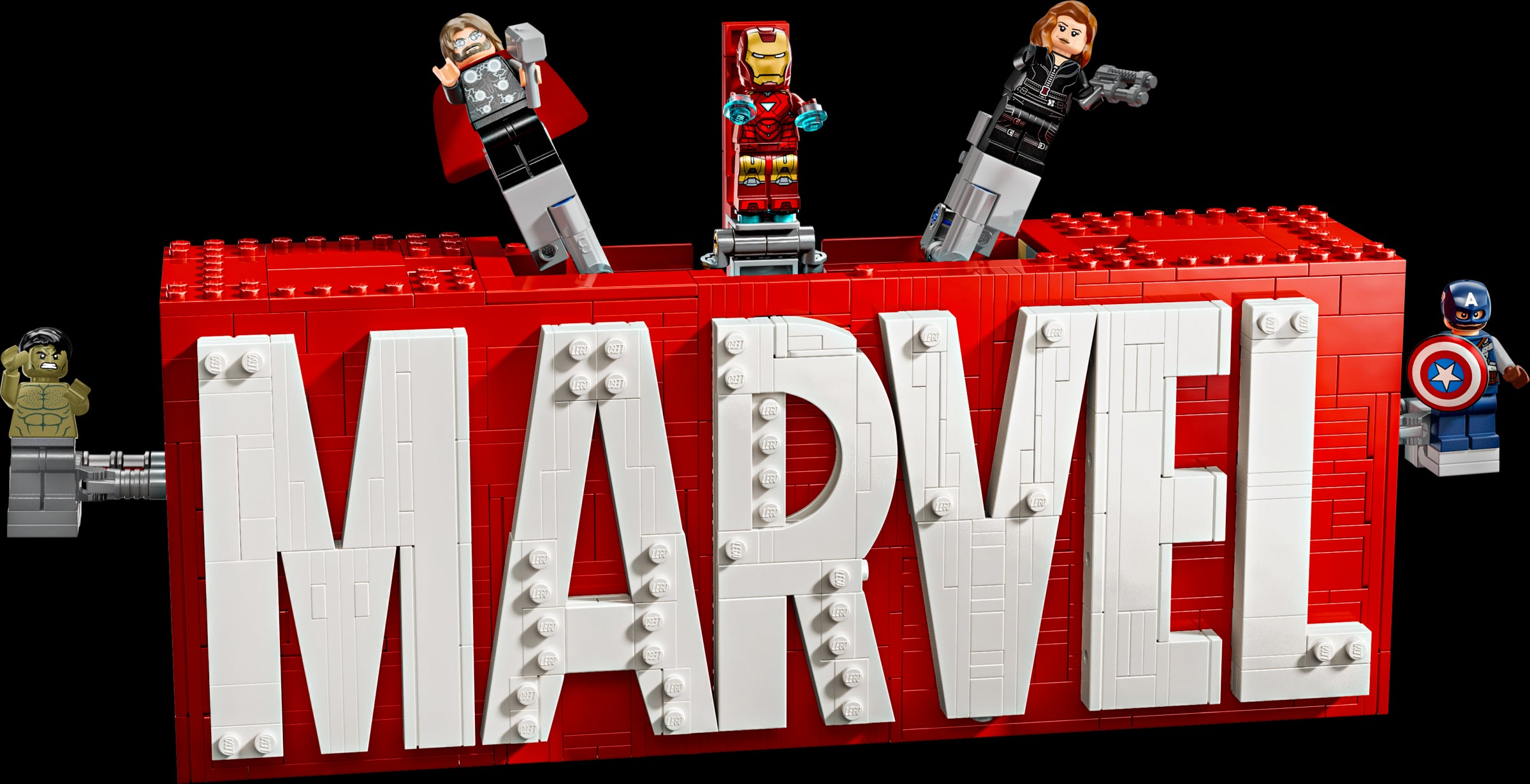 LEGO MARVEL Logo & Minifigures