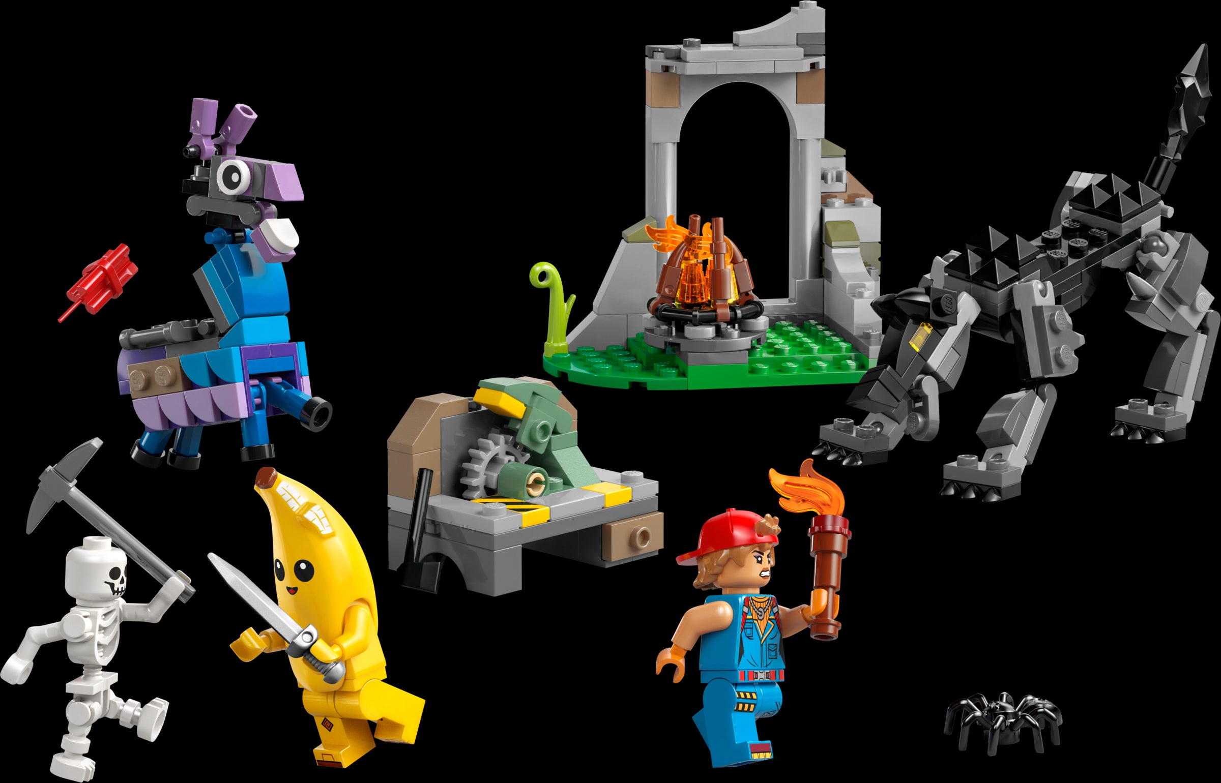 LEGO FORTNITE Peely & Sparkplug's Camp