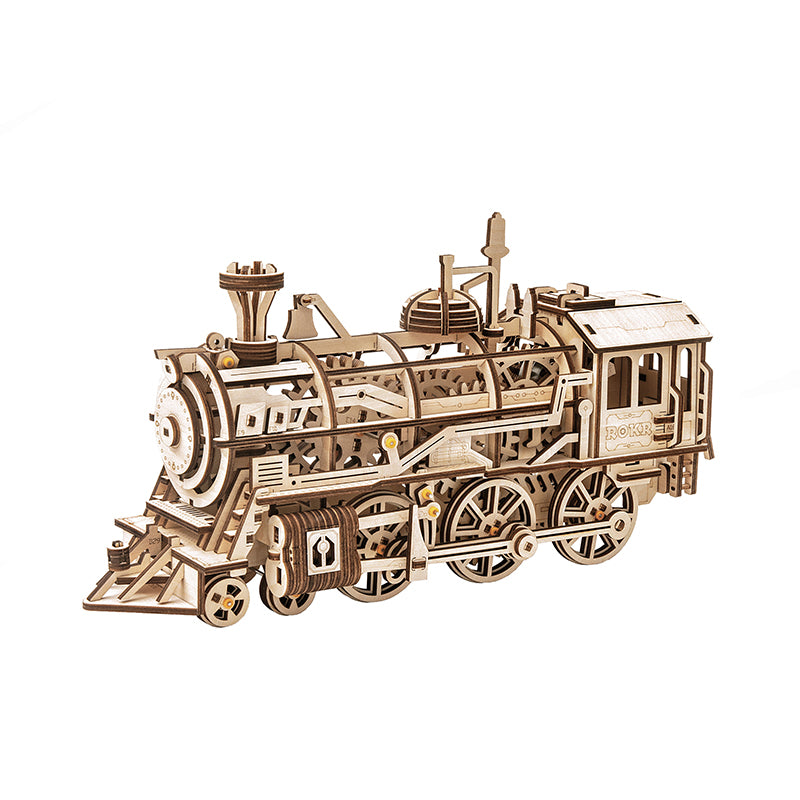 ROKR Locomotive Mechanical Gears 3D Wooden Puzzle