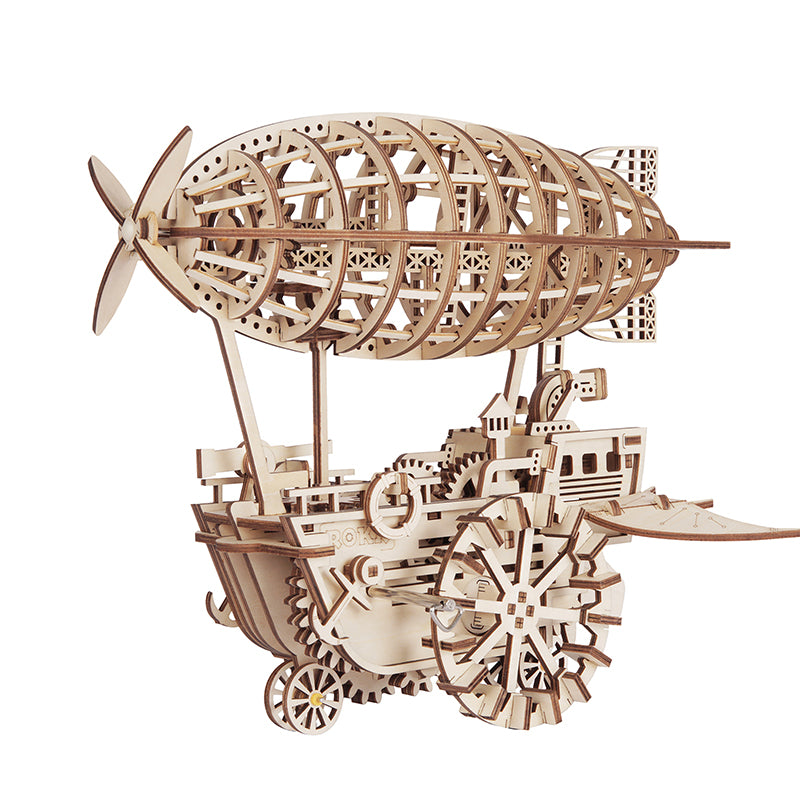 ROKR Air Vehicle Mechanical Airship 3D Wooden Puzzle