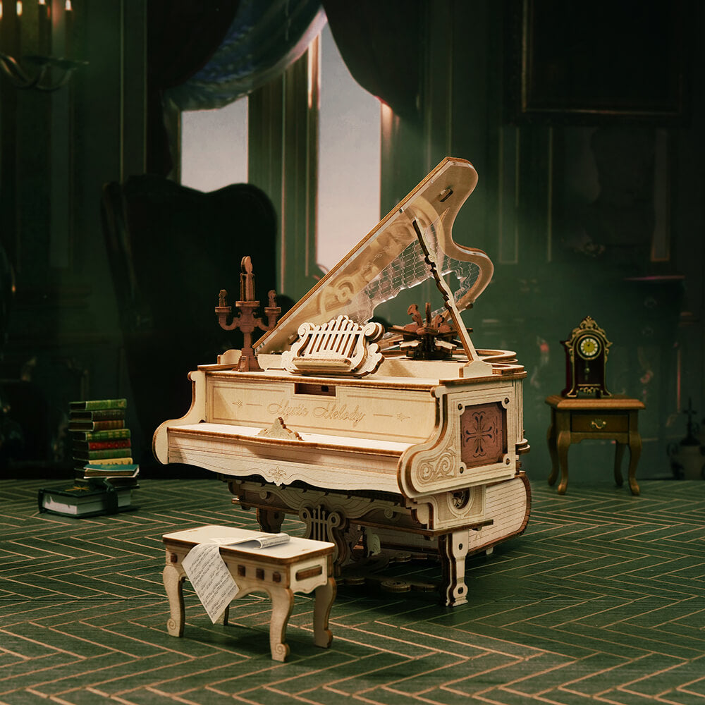 ROKR Magic Piano Mechanical Music Box 3D Wooden Puzzle