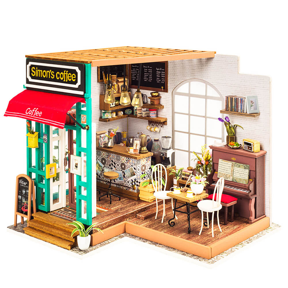 ROLIFE Simon's Coffee Shop DIY Miniature Dollhouse Kit
