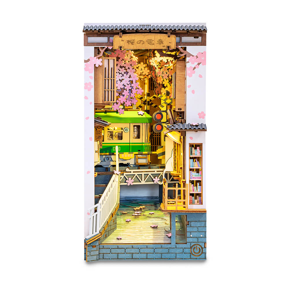 ROLIFE Sakura Densya DIY Book Nook Shelf Insert Kit