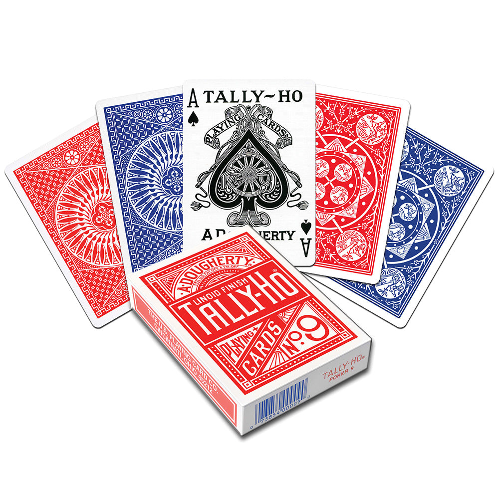 Tally-Ho Standard Index Half Fan/Circle ბანქოს დასტა