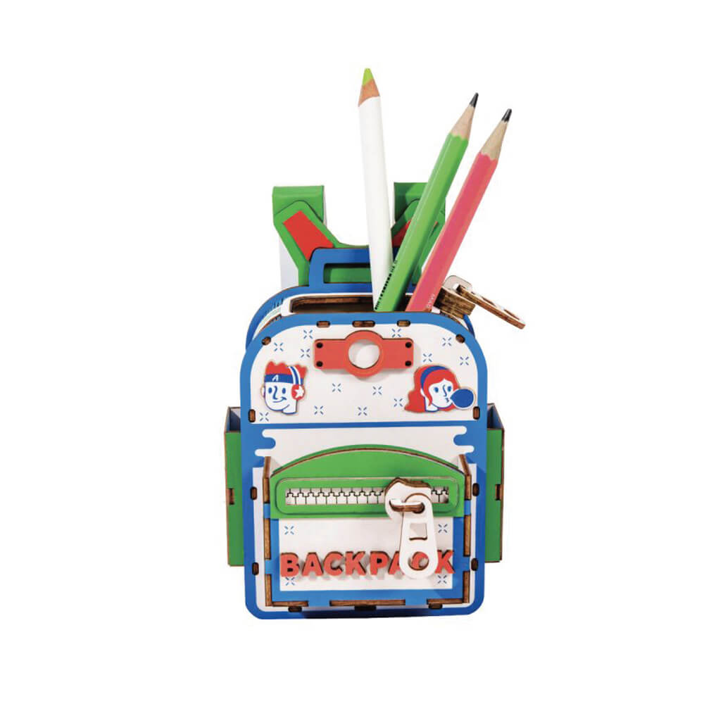 Backpacker (Pen Holder ) ხის ასაწყობი მოდელი