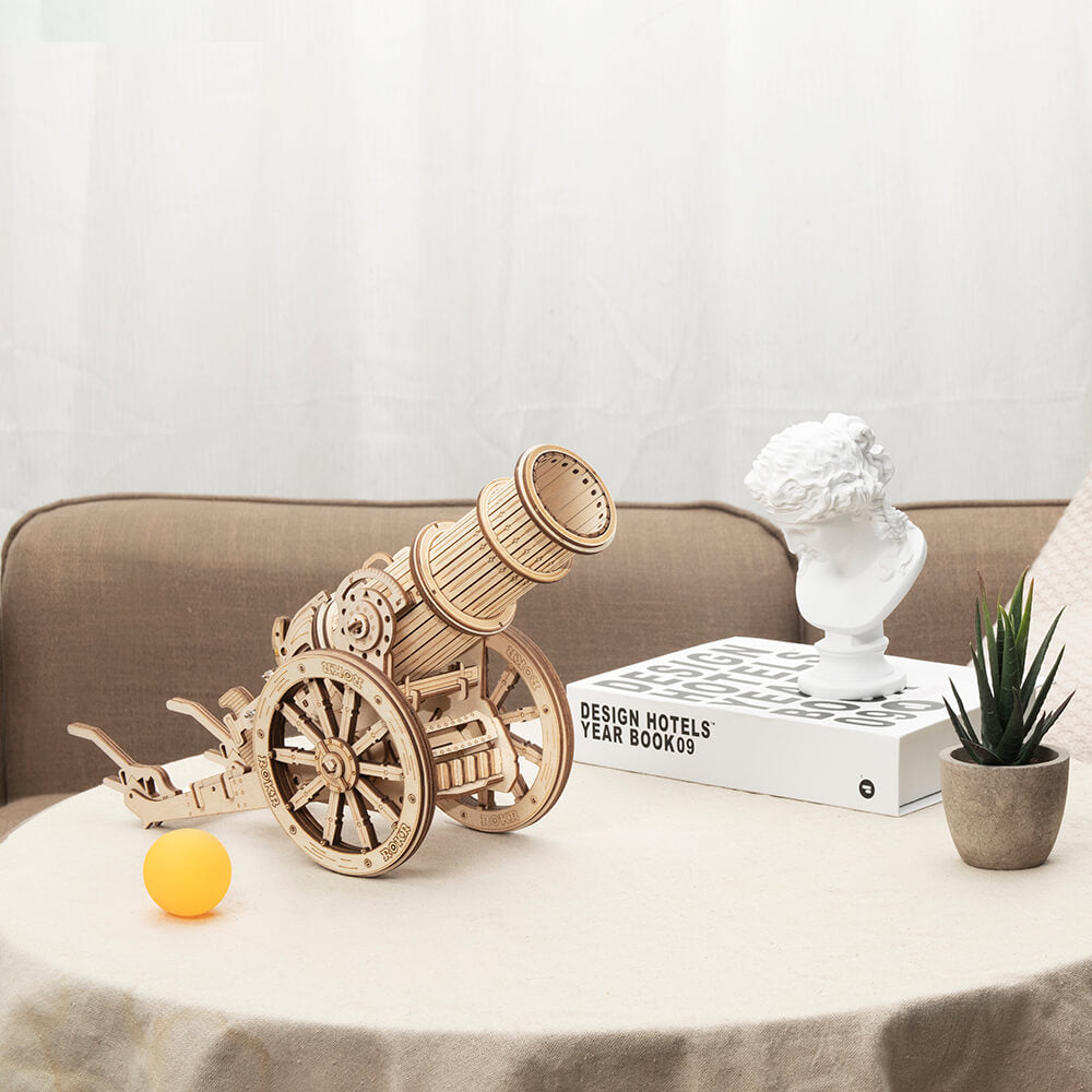 ROKR 3D Wooden Puzzle Wheeled Siege Artillery KW801
