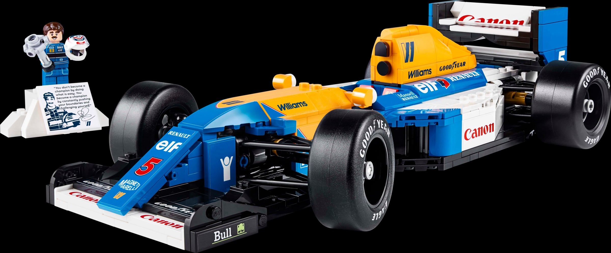 LEGO ICONS Williams Racing FW14B & Nigel Mansell