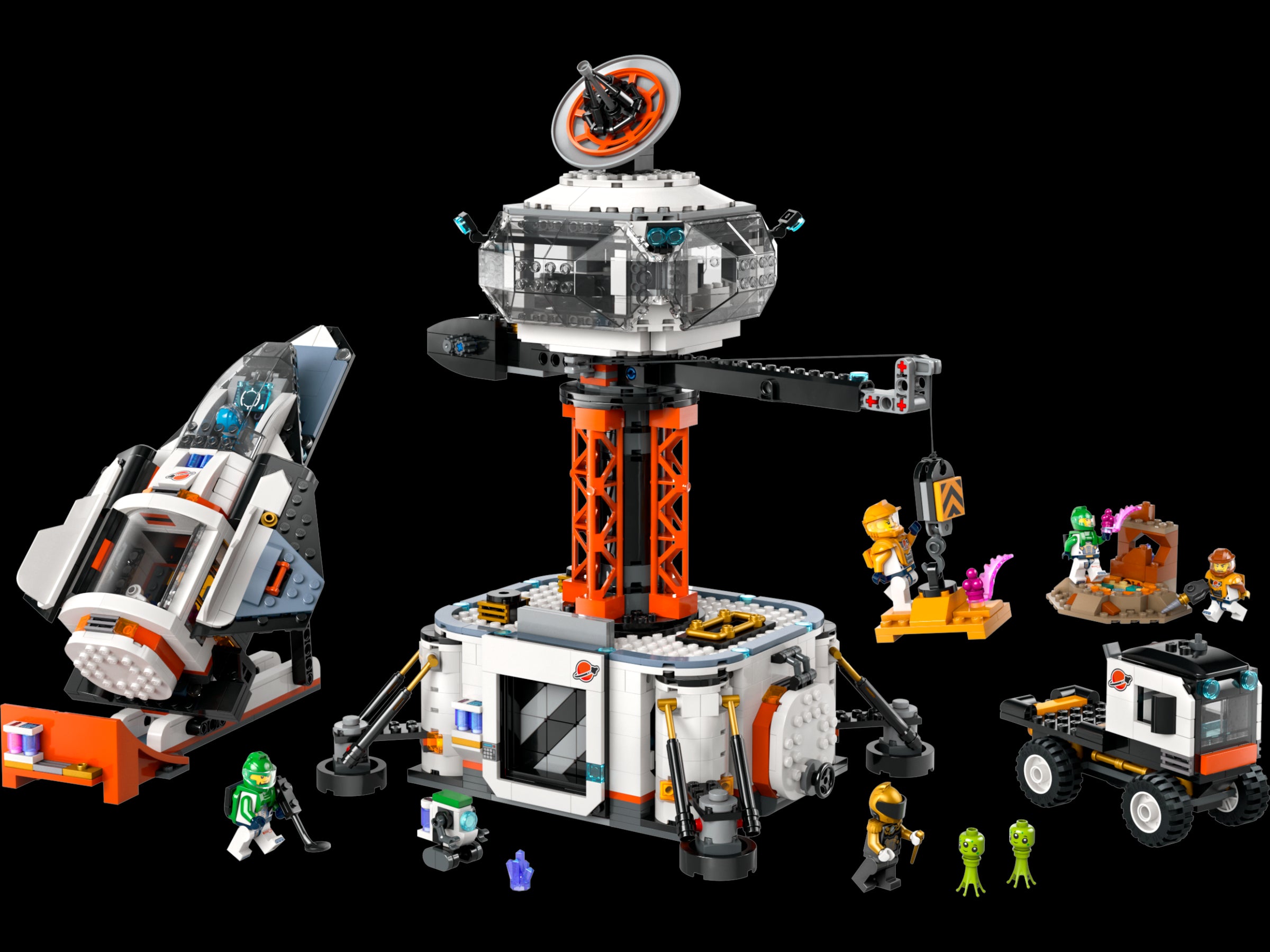 LEGO CITY Space base and launch pad for a rocket
