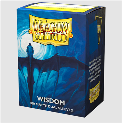 Dragon Shield Standard size Matte Dual Sleeves - Wisdom (100 Sleeves)