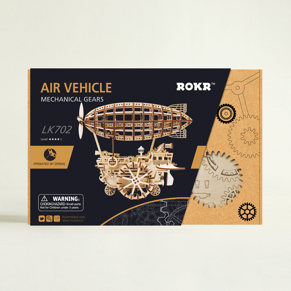 ROKR Air Vehicle Mechanical Airship 3D Wooden Puzzle