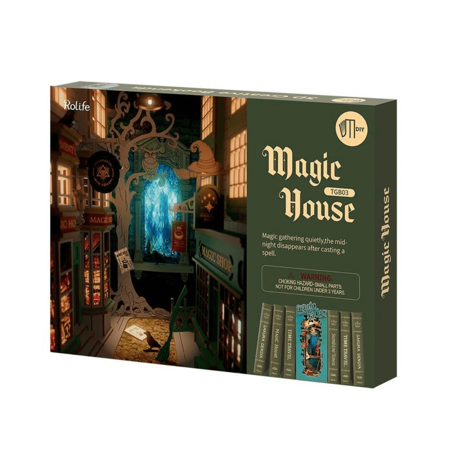 ROLIFE Magic House DIY Book Nook Shelf Insert
