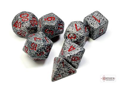 Dice Set Spec Poly Granite (7)