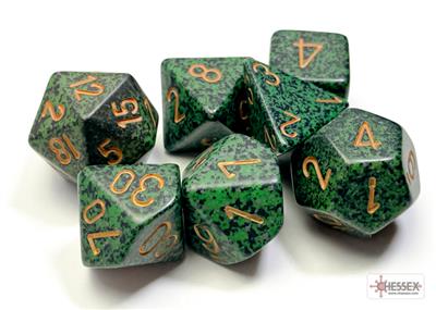 Dice Set Spec Poly Gold Recon (7)