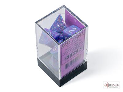 Dice Set Spec Poly Silver Tetra (7)