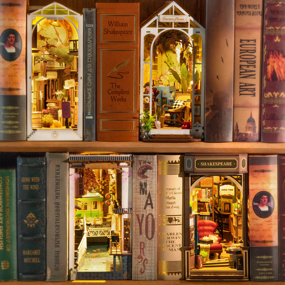 ROLIFE Bookstore DIY Book Nook Shelf Insert Kit