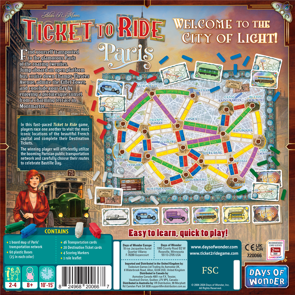 Ticket to Ride Paris