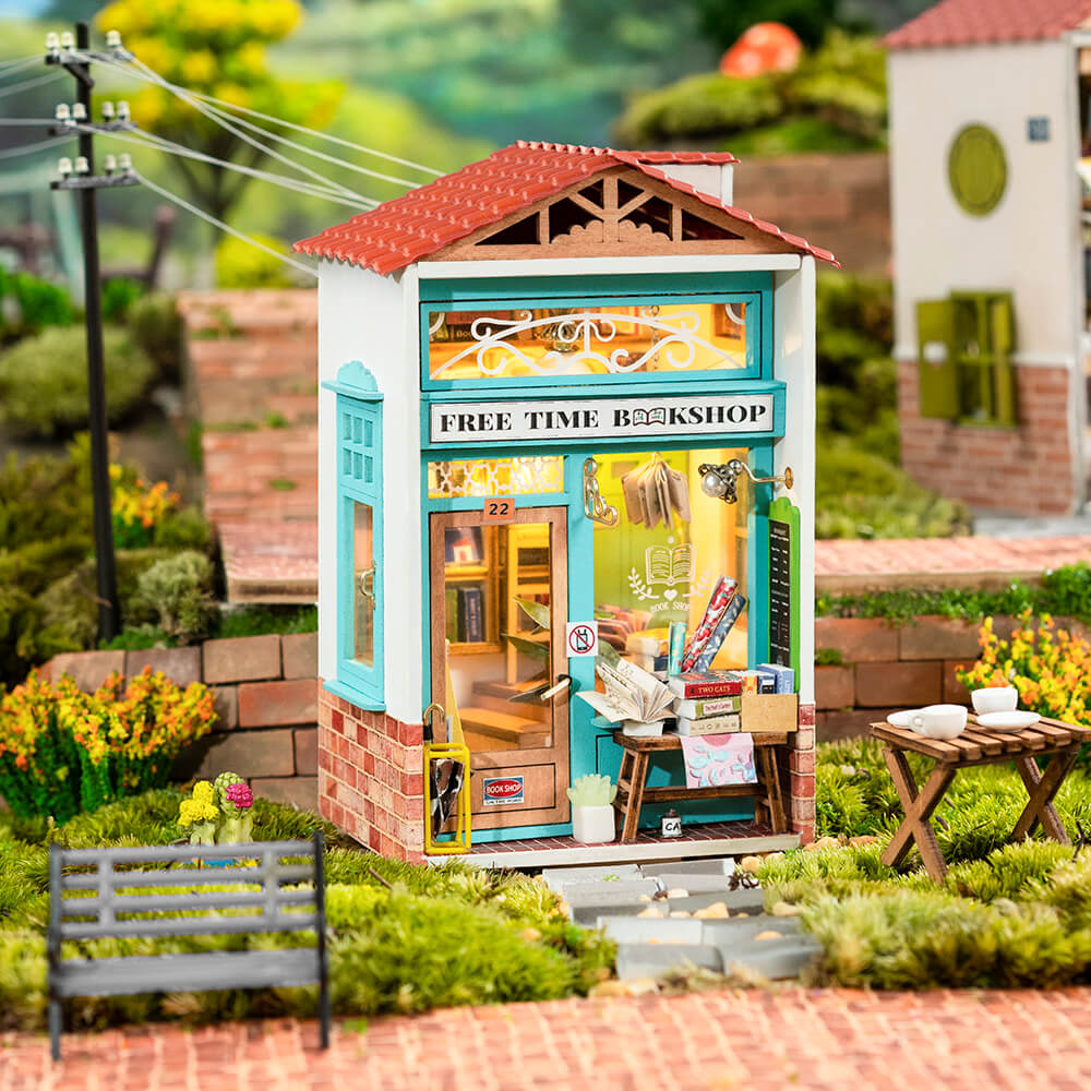 ROLIFE Free Time Bookshop DIY Miniature House