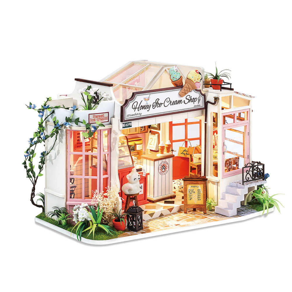 ROLIFE Honey Ice-Сream Shop DIY Miniature House
