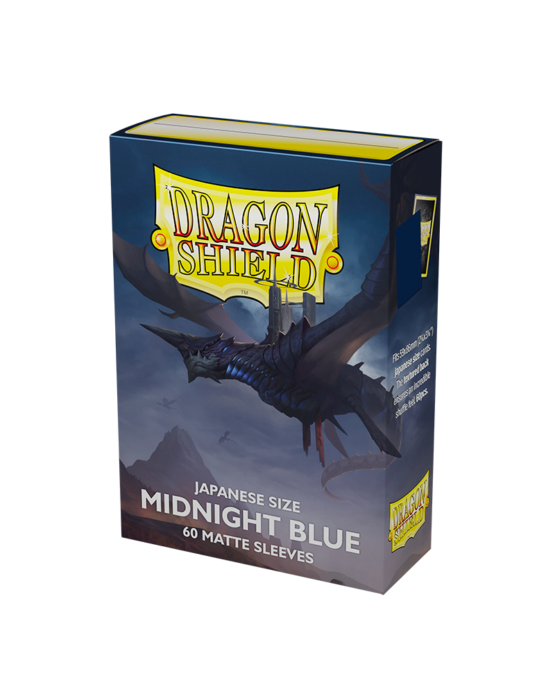 Dragon Shield Japanese size Matte Sleeves -Midnight Blue (60 Sleeves)