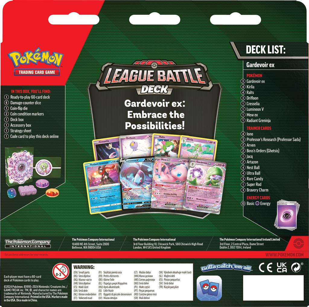 POK TCG April League Battle Decks - Gardevoir ex