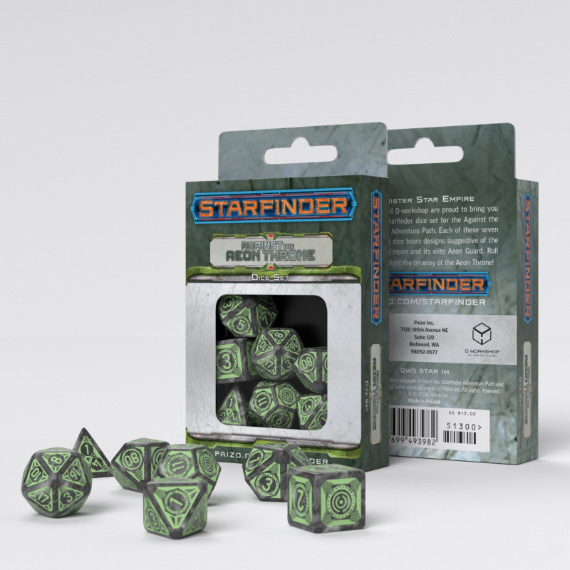 Starfinder Against the Aeon Throne Dice Set (7) კამათელი