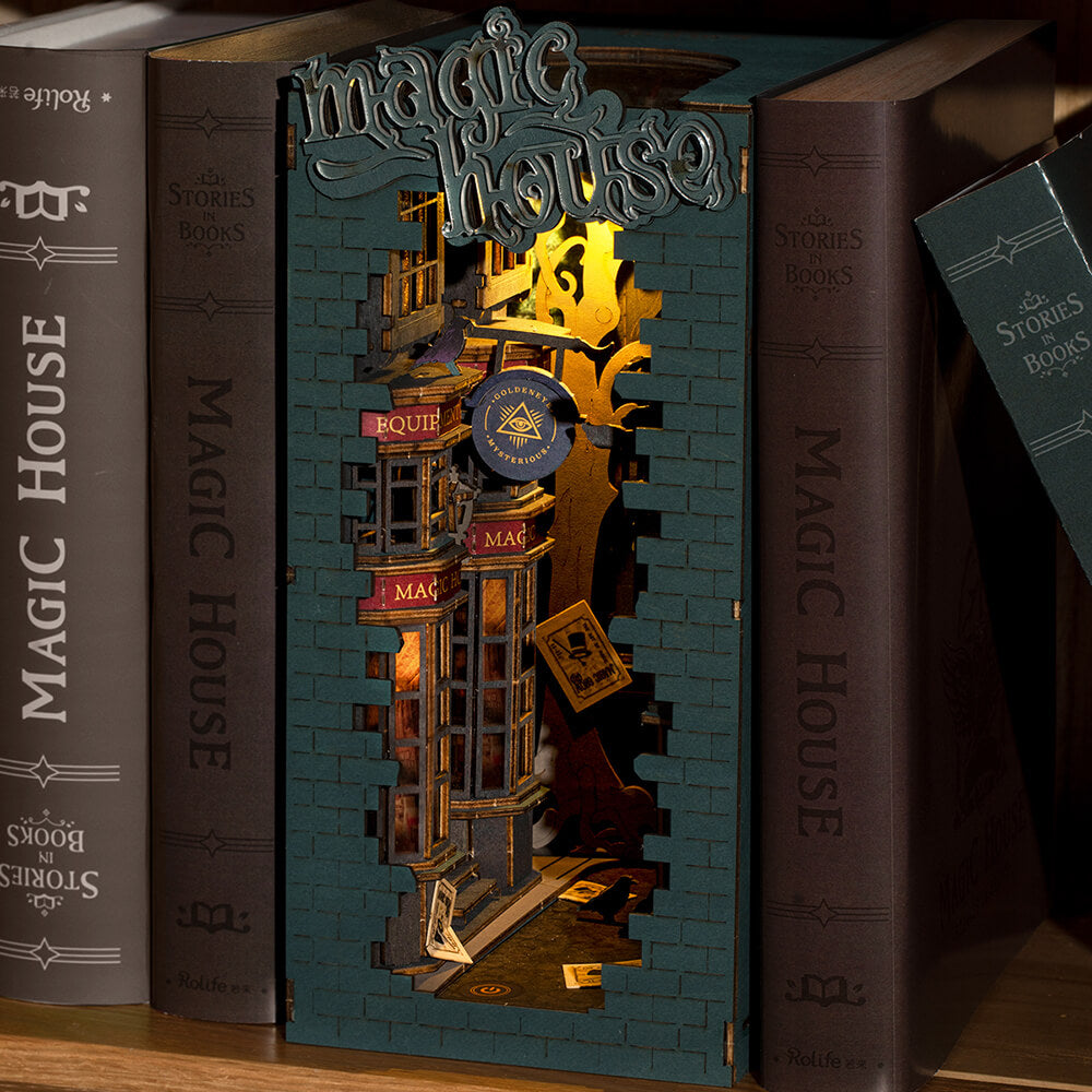 ROLIFE Magic House DIY Book Nook Shelf Insert