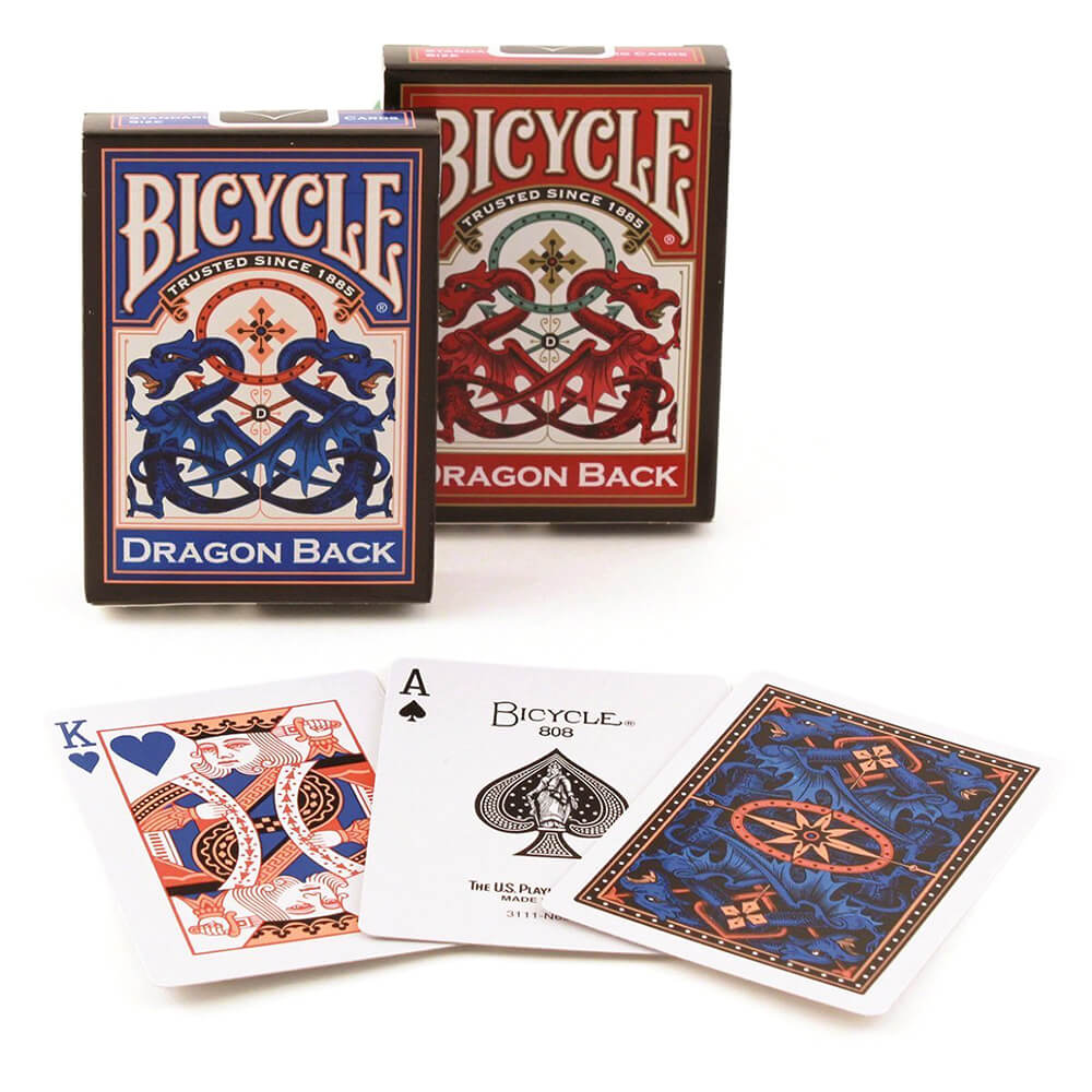 Playing Cards Bicycle Dragon Blue/Red Back - ბანქოს დასტა