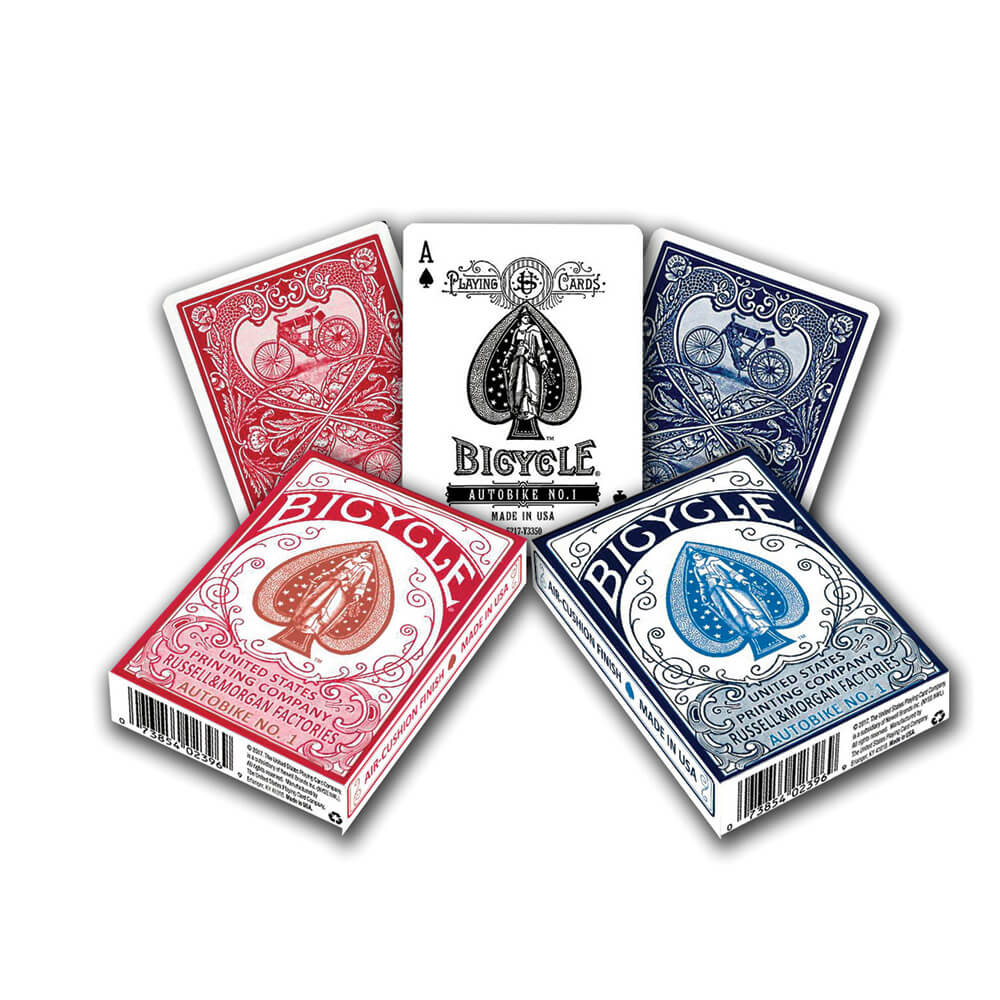 Bicycle Autobike Red / Blue Playing Cards