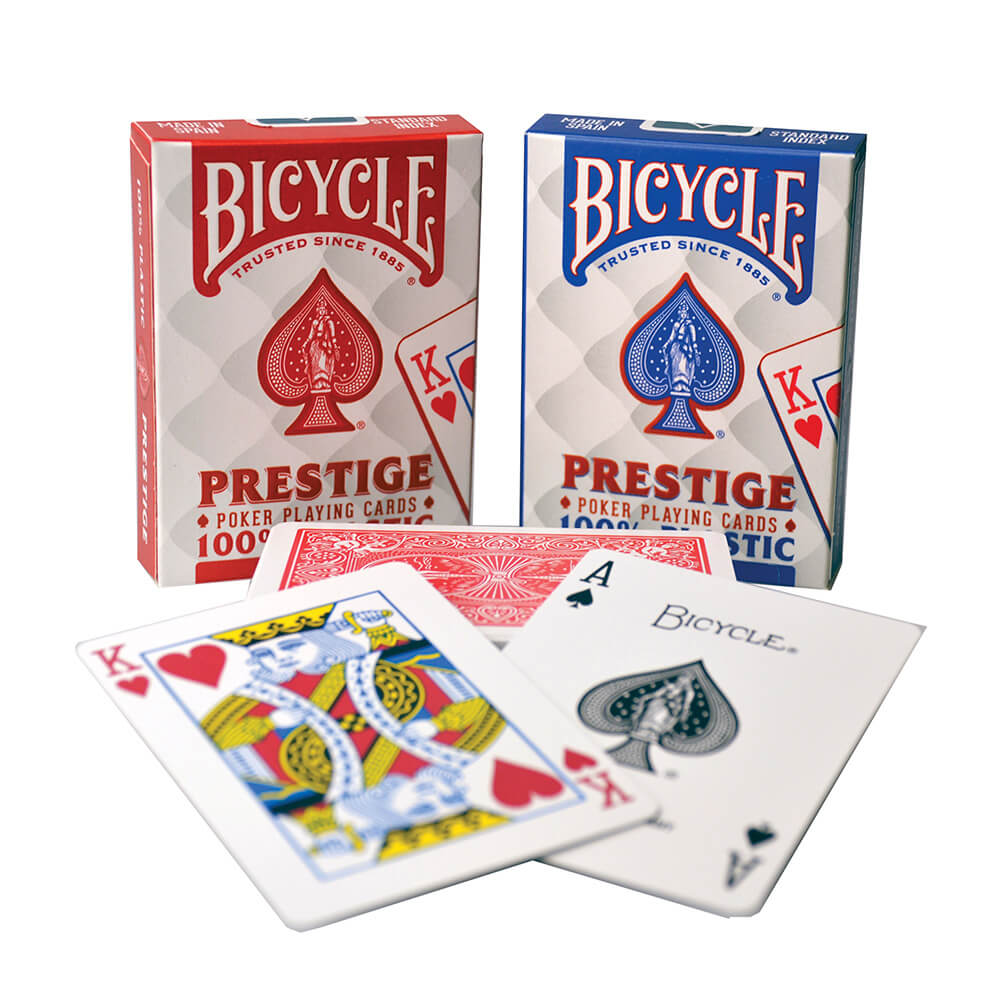 Prestige Rider Back 100% Plastic Standard Index ბანქოს დასტა