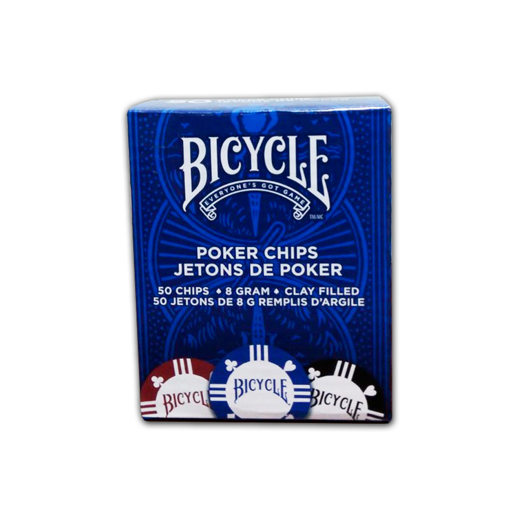 Poker Chips: 8 Gram Clay (50 pieces) - Poker Chips