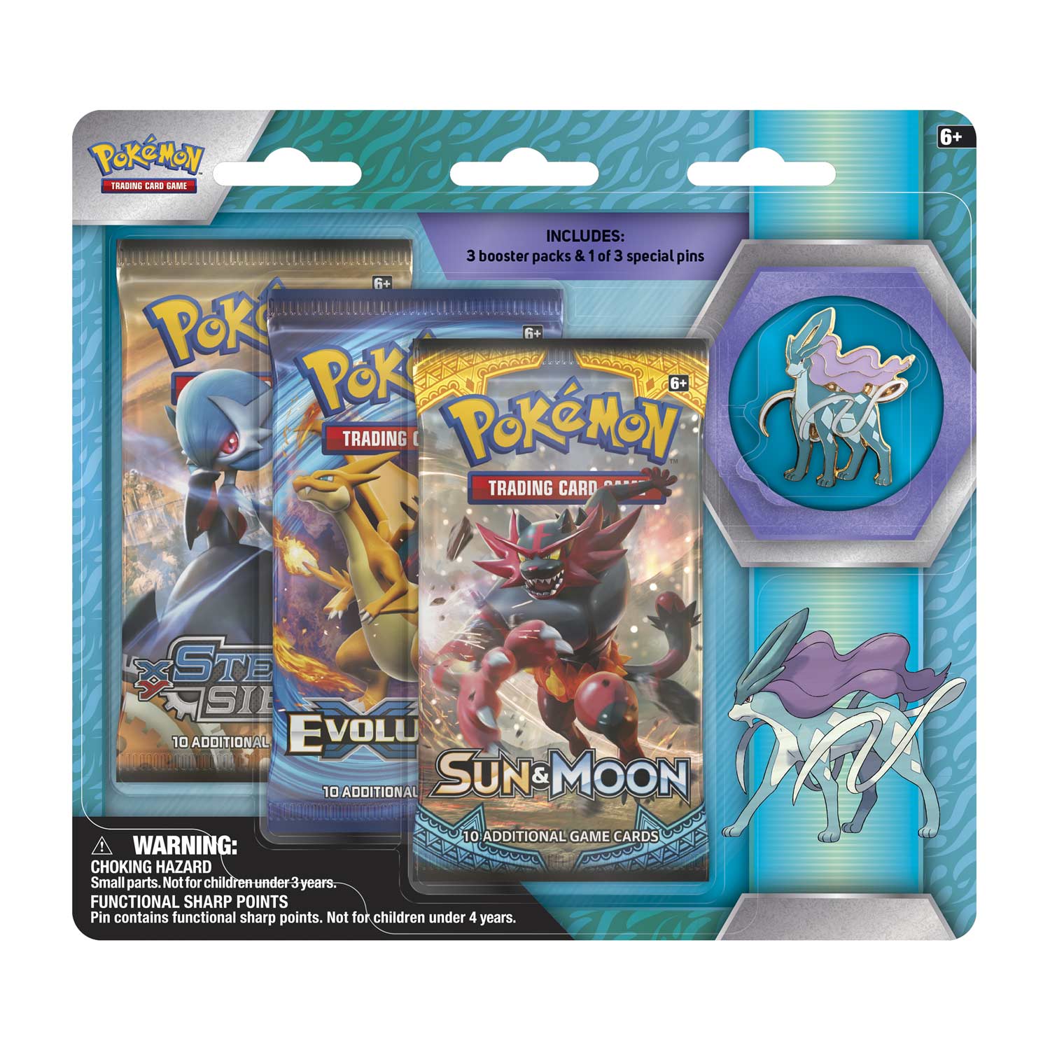 Pok Tcg Legendary Beasts Coll. Pin 3 Pack სამაგიდო თამაში