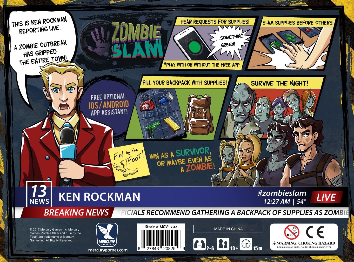 Zombie Slam - Board Game