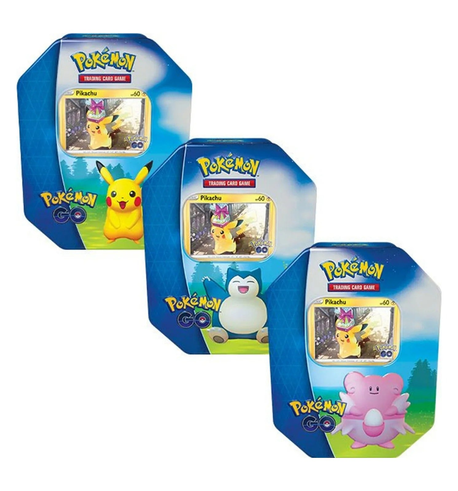 PKM - Pokémon GO Tin Assortment (6 Tins) სავაჭრო საბანქო თამაში
