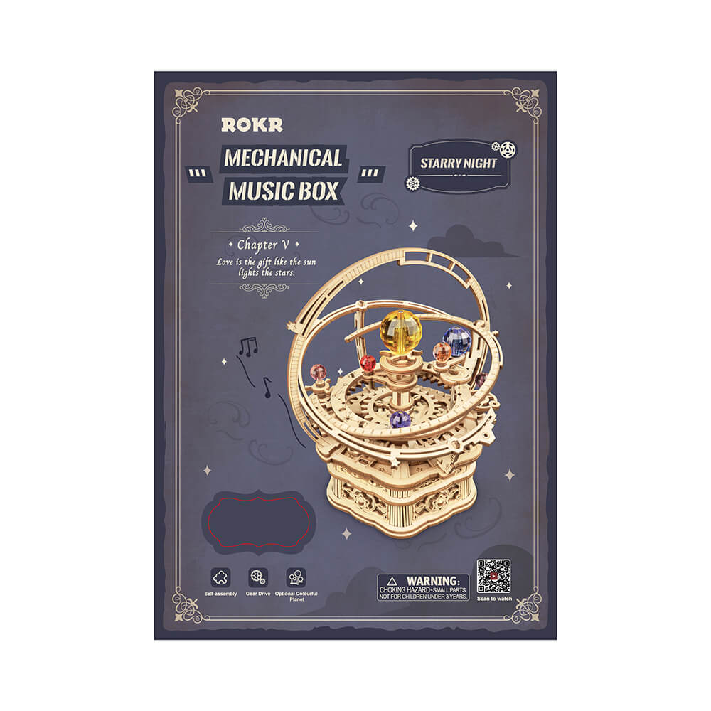 ROKR Starry Night Orrery Mechanical Music Box