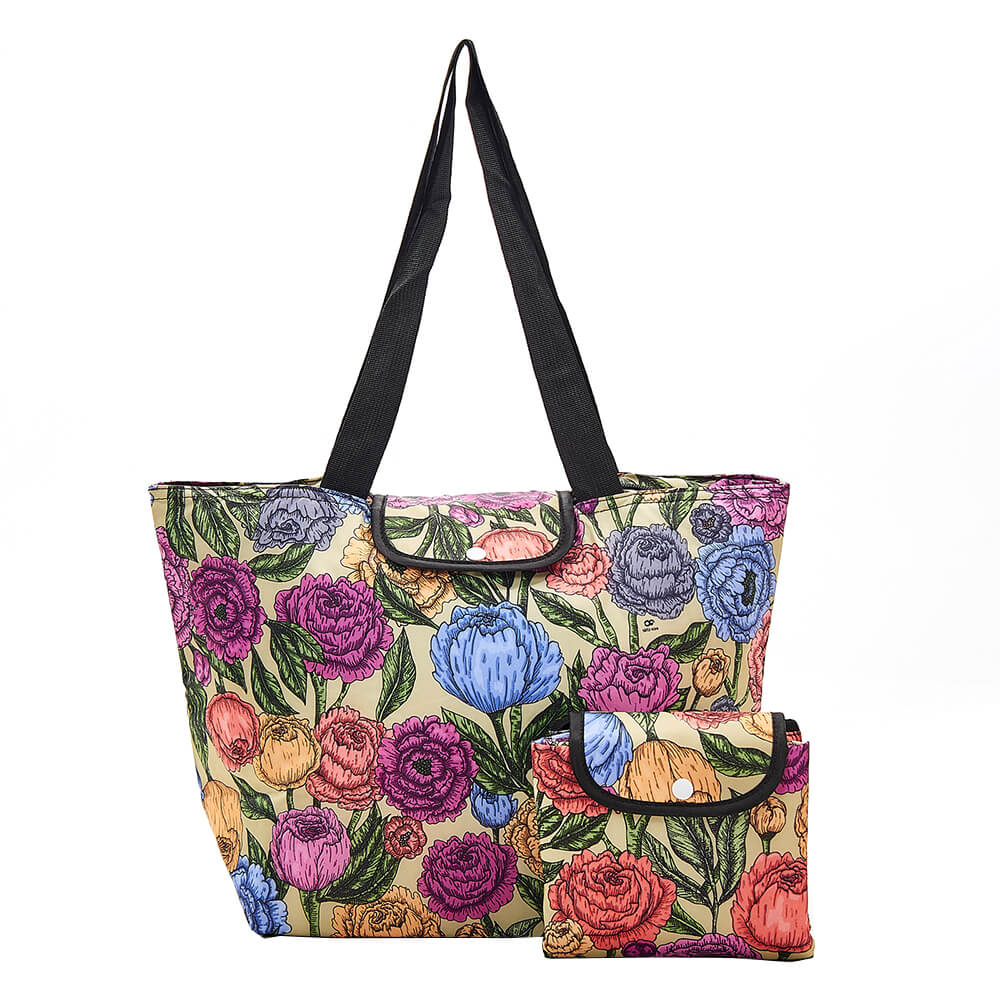 Green Peonies Large Cool Bag - ჩანთა
