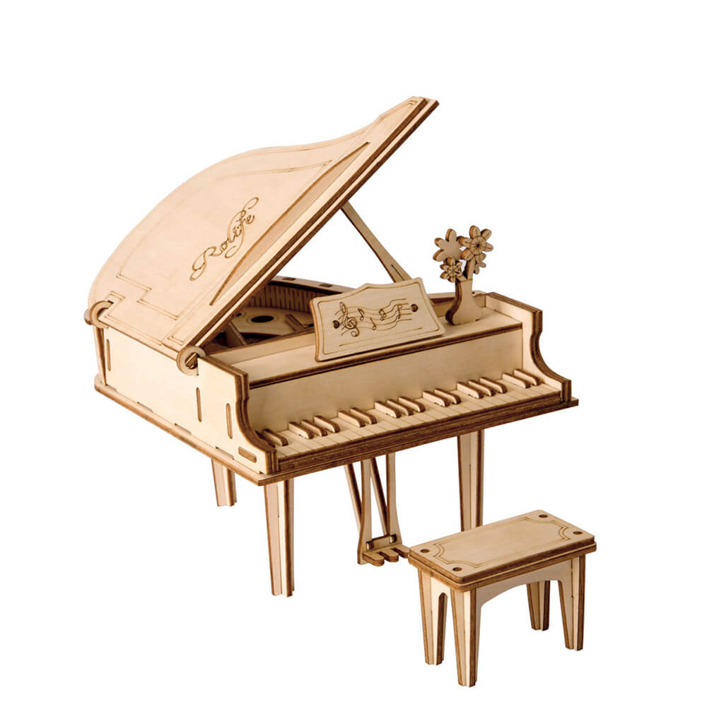 Grand Piano Wooden ასაწყობი მოდელი