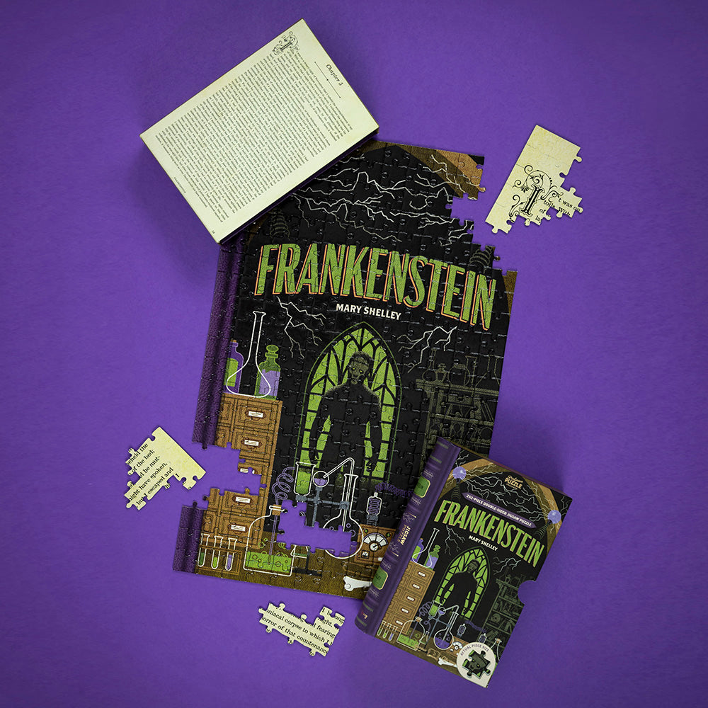 Frankenstein-252 Piece Double-Sided Jigsaw ფაზლი