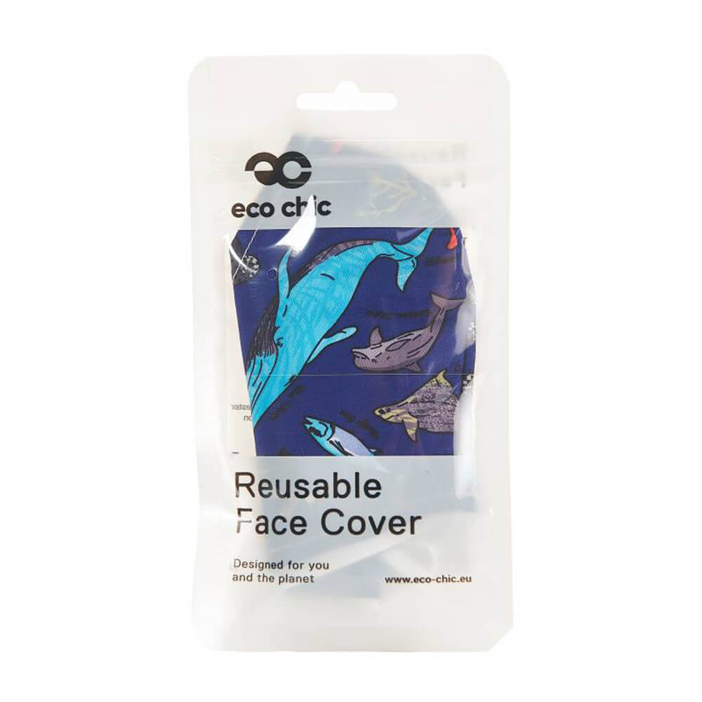 Blue Sea Creatures Face Cover - პირბადე