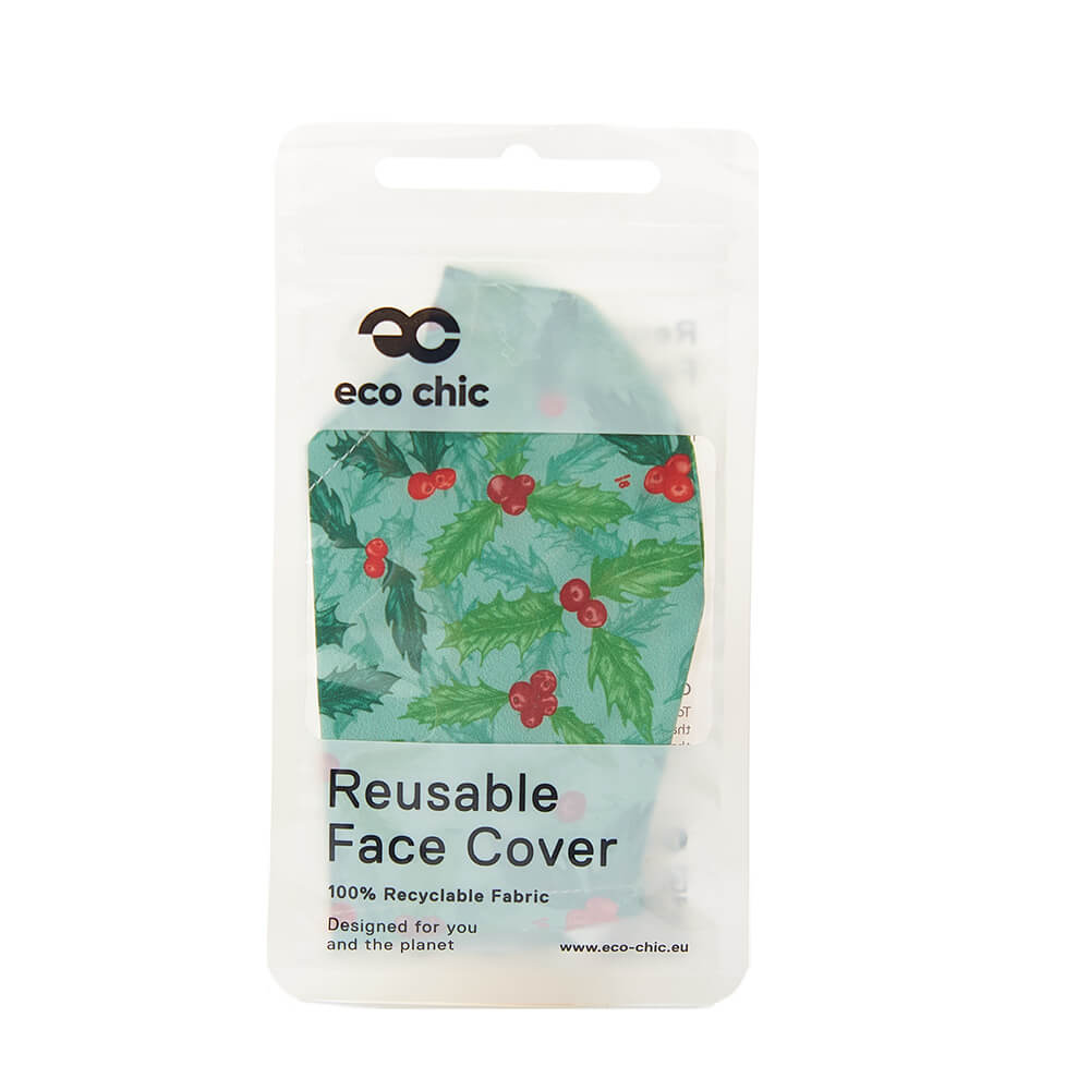 Green Holly And Berry Face Cover - პირბადე
