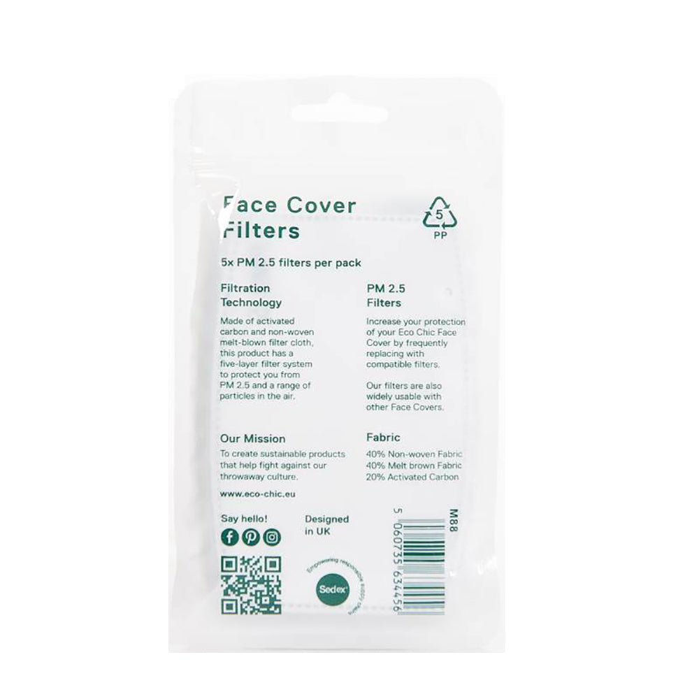 Face Cover 5 Filters Set 12 × 8 cm - პირბადის ფილტრები