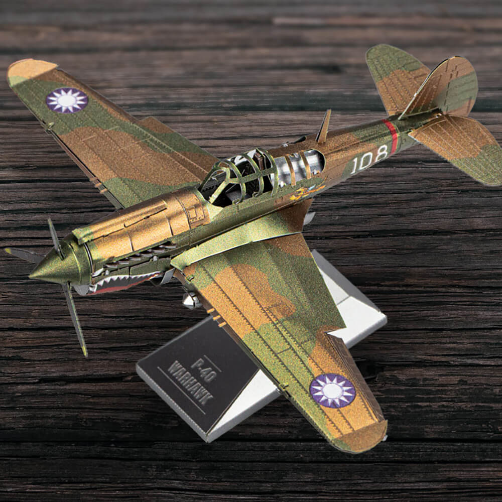 P-40 Warhawk (2s) რკინის ასაწყობი მოდელი