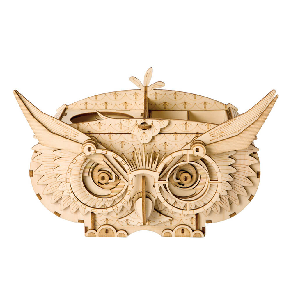 Owl Storage Box ხის ასაწყობი მოდელი