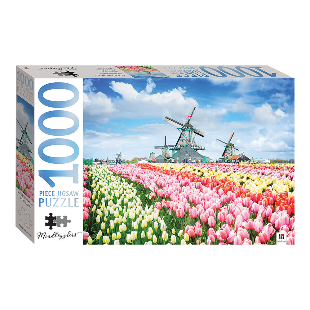 Mindbogglers Jigsaws: Dutch Windmills, Holland, Netherlands (1000 pcs) - ფაზლი
